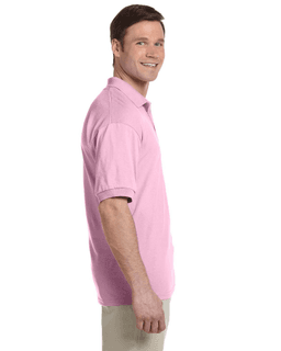 Sample of Gildan G880 - Adult 6 oz. 50/50 Jersey Polo in LIGHT PINK from side sleeveleft