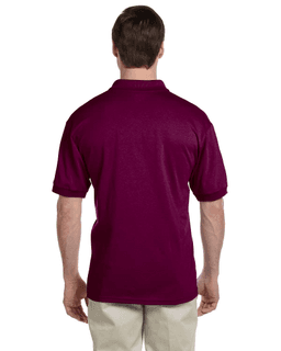 Sample of Gildan G880 - Adult 6 oz. 50/50 Jersey Polo in MAROON from side back