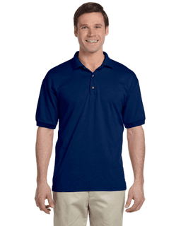 Sample of Gildan G880 - Adult 6 oz. 50/50 Jersey Polo in NAVY from side front