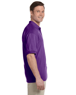 Sample of Gildan G880 - Adult 6 oz. 50/50 Jersey Polo in PURPLE from side sleeveleft