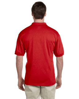 Sample of Gildan G880 - Adult 6 oz. 50/50 Jersey Polo in RED from side back