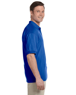 Sample of Gildan G880 - Adult 6 oz. 50/50 Jersey Polo in ROYAL from side sleeveleft