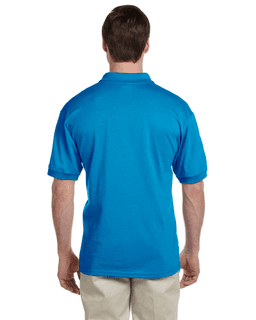 Sample of Gildan G880 - Adult 6 oz. 50/50 Jersey Polo in SAPPHIRE from side back