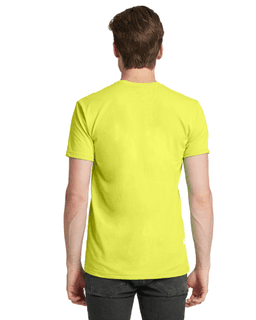 Sample of Next Level N6210 - Men's CVC Crew in NEON YELLOW from side back