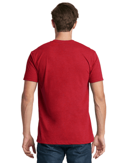 Sample of Next Level N6210 - Men's CVC Crew in RED from side back