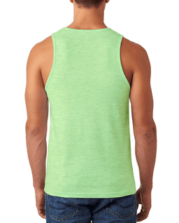 Sample of Next Level N6233 - Men's CVC Tank in APPLE GREEN from side back