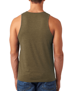 Sample of Next Level N6233 - Men's CVC Tank in MILITARY GREEN from side back