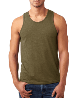 Sample of Next Level N6233 - Men's CVC Tank in MILITARY GREEN from side front