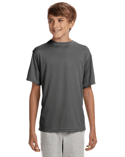 Sample of A4 NB3142 Youth Short-Sleeve Cooling Performance Crew in GRAPHITE style