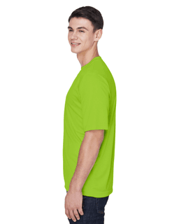 Sample of Team 365 TT11 - Men's Zone Performance T-Shirt in ACID GREEN from side sleeveright