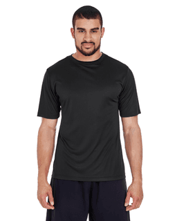 Sample of Team 365 TT11 - Men's Zone Performance T-Shirt in BLACK from side front