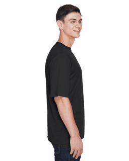 Sample of Team 365 TT11 - Men's Zone Performance T-Shirt in BLACK from side sleeveleft