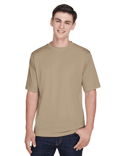 Sample of Team 365 TT11 - Men's Zone Performance T-Shirt in DESERT KHAKI from side front