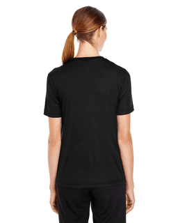 Sample of Team 365 TT11W - Ladies' Zone Performance T-Shirt in BLACK from side back