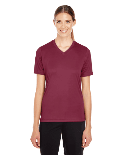 Sample of Team 365 TT11W - Ladies' Zone Performance T-Shirt in SPORT MAROON style