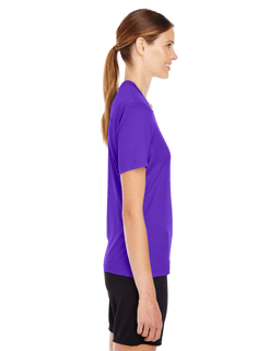 Sample of Team 365 TT11W - Ladies' Zone Performance T-Shirt in SPORT PURPLE from side sleeveleft