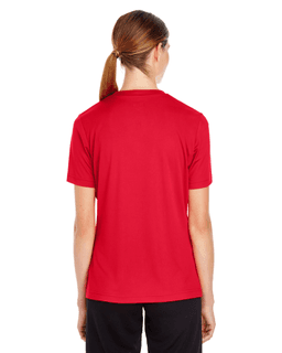 Sample of Team 365 TT11W - Ladies' Zone Performance T-Shirt in SPORT RED from side back