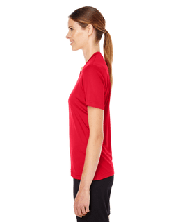 Sample of Team 365 TT11W - Ladies' Zone Performance T-Shirt in SPORT RED from side sleeveright