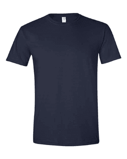 Sample of SoftStyle T-Shirt in Navy from side front