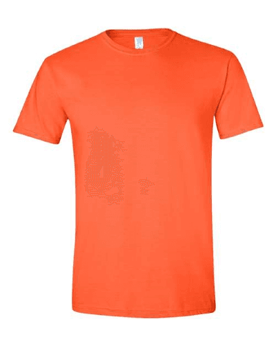 Sample of SoftStyle T-Shirt in Orange style