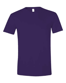 Sample of SoftStyle T-Shirt in Purple from side front