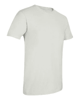 Sample of SoftStyle T-Shirt in White from side sleeveright