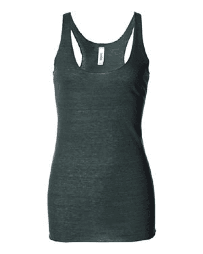 Sample of Women's Triblend Racerback Tank in Emerald Triblend style