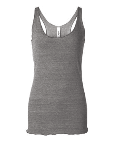 Sample of Women's Triblend Racerback Tank in Grey Triblend style