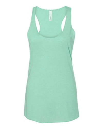 Sample of Women's Triblend Racerback Tank in Mint Triblend style