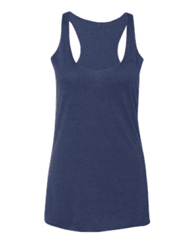 Sample of Women's Triblend Racerback Tank in Navy Triblend style