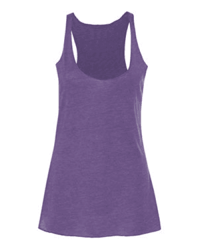 Sample of Women's Triblend Racerback Tank in Purple Triblend style