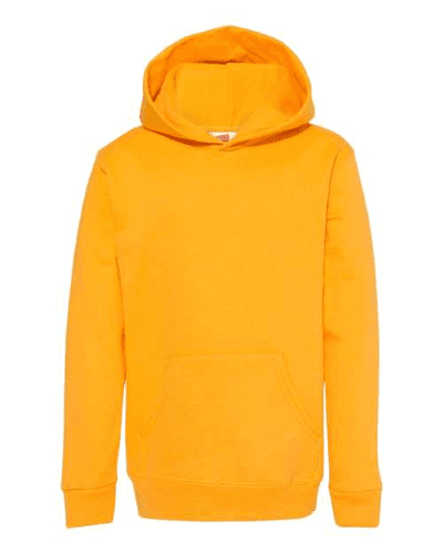 Sample of ComfortBlend EcoSmart Youth Hooded Sweatshirt in Gold style