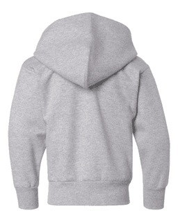 Sample of ComfortBlend EcoSmart Youth Hooded Sweatshirt in Light Steel from side back