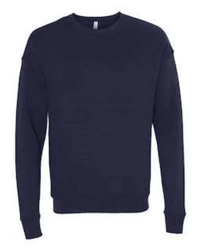 Sample of Unisex Drop Shoulder Sweatshirt in Navy style