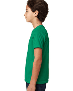 Sample of Next Level 3312 - Youth CVC Crew in KELLY GREEN from side sleeveleft