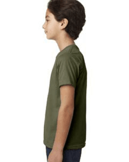 Sample of Next Level 3312 - Youth CVC Crew in MILITARY GREEN from side sleeveleft