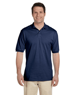 Sample of Jerzees 437 - Adult 5.6 oz. SpotShield Jersey Polo in J NAVY from side front