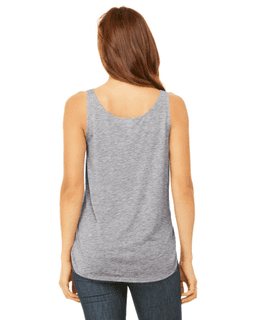 Sample of Bella B8802 - Ladies' Flowy Side Slit Tank in ATHLETIC HEATHER from side back