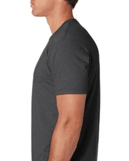 Sample of Next Level N6210 - Men's CVC Crew in CHARCOAL from side sleeveleft