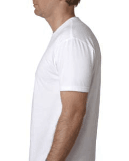 Sample of Next Level N6210 - Men's CVC Crew in WHITE from side sleeveleft