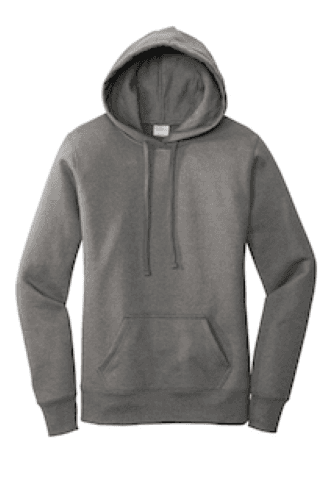 Sample of Port & Company Ladies Core Fleece Pullover Hooded Sweatshirt LPC78H in Graphite Hthr style