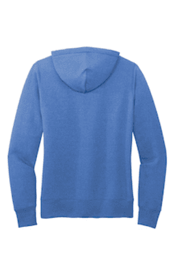 Sample of Port & Company Ladies Core Fleece Pullover Hooded Sweatshirt LPC78H in Heather Royal from side back