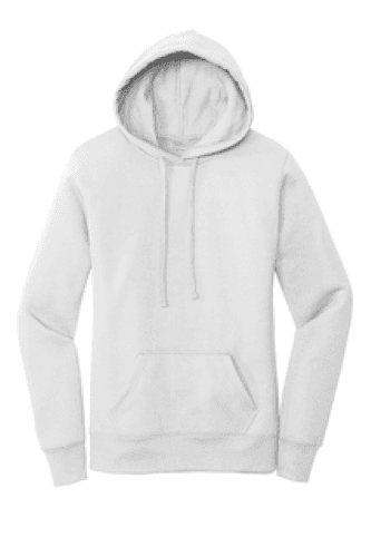 Sample of Port & Company Ladies Core Fleece Pullover Hooded Sweatshirt LPC78H in White style