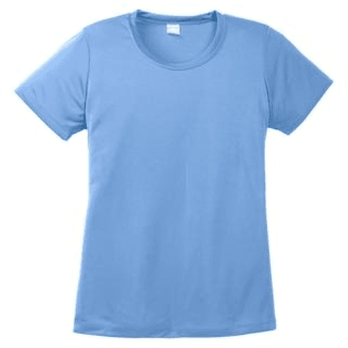 Sample of Sport Tek Ladies Competitor Tee in Carolina Blue style