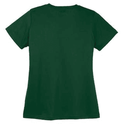 Sample of Sport Tek Ladies Competitor Tee in Forest Green from side back