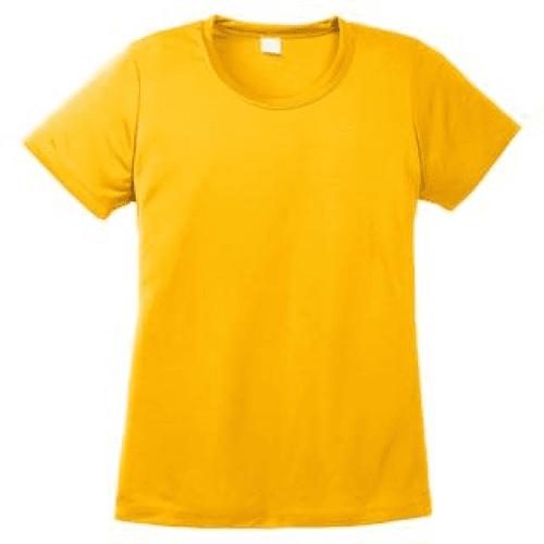 Sample of Sport Tek Ladies Competitor Tee in Gold style