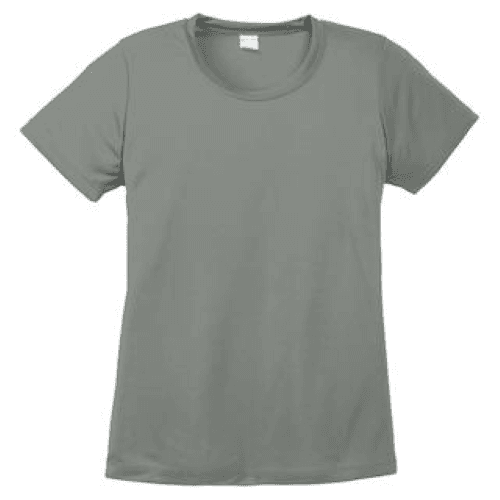 Sample of Sport Tek Ladies Competitor Tee in Grey Concrete style