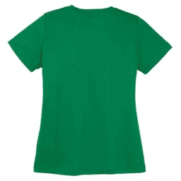 Sample of Sport Tek Ladies Competitor Tee in Kelly Green from side back