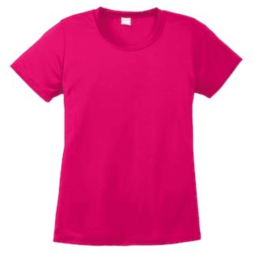 Sample of Sport Tek Ladies Competitor Tee in Pink Raspberry style