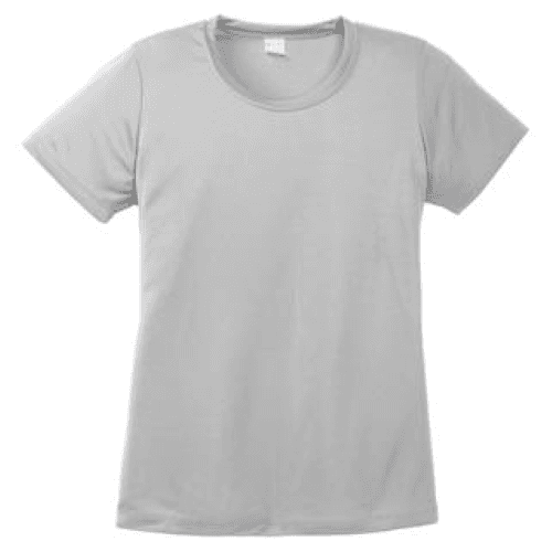 Sample of Sport Tek Ladies Competitor Tee in Silver style